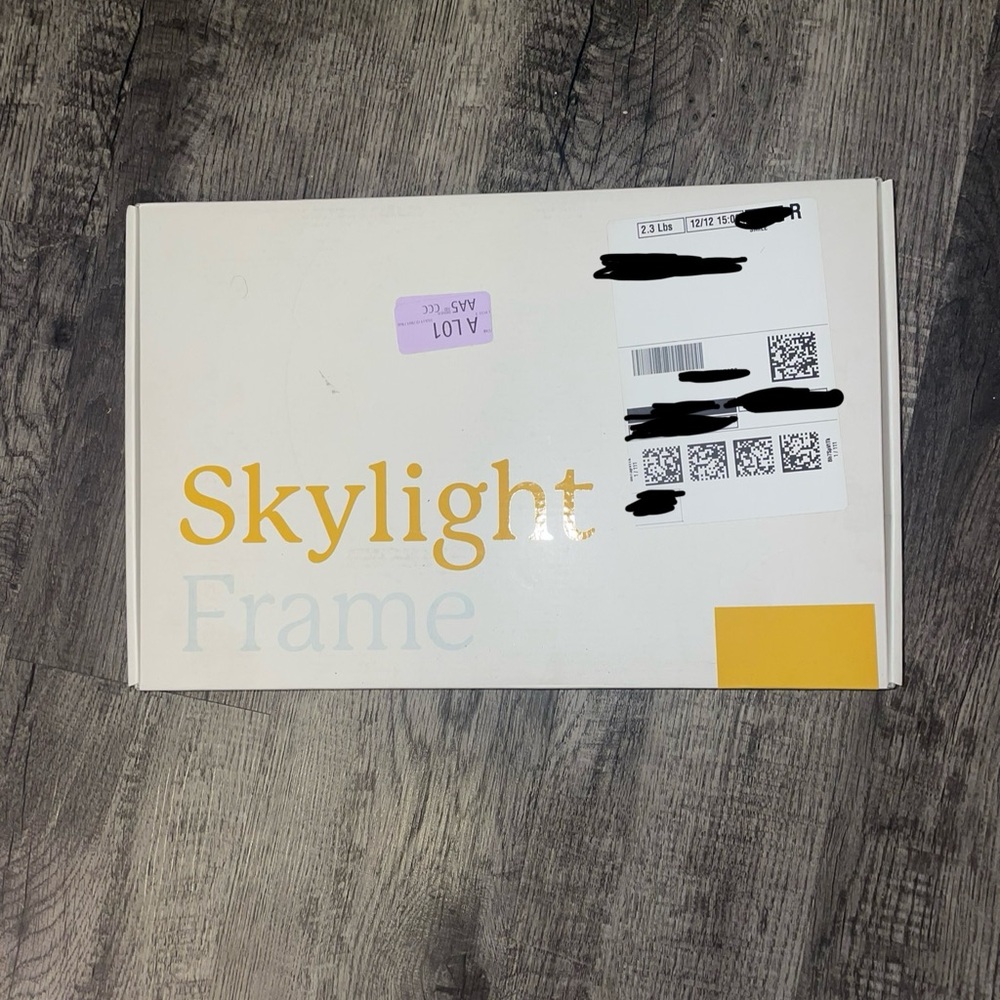 Skylight Frame with White and Yellow Design